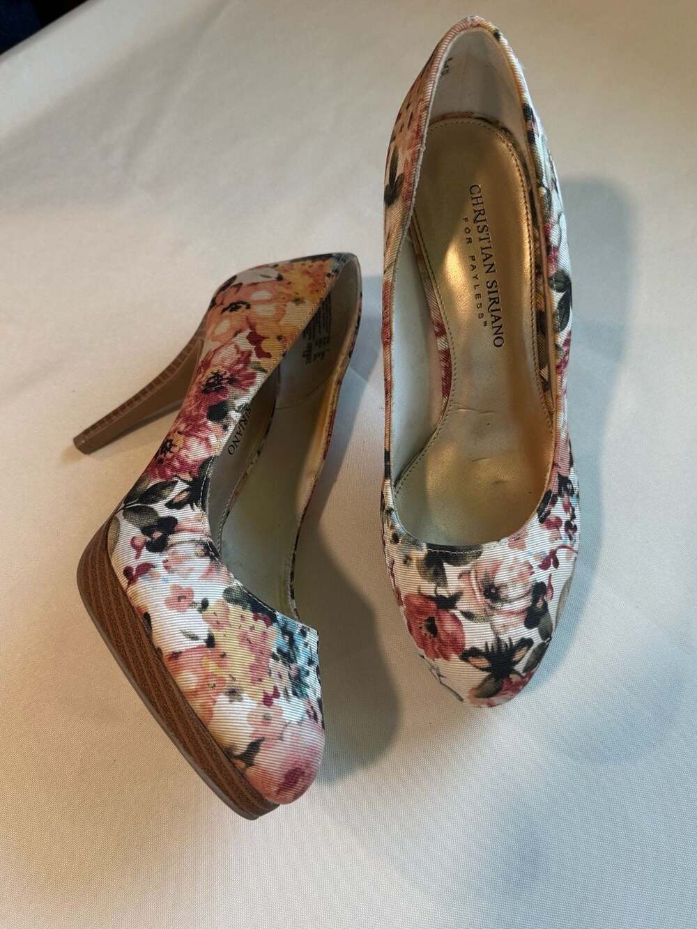 Y2K Coquette Floral Platform Pumps Romantic Fairycore Heels Women’s 7